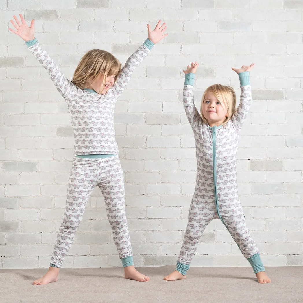 • Elephant Tales • 'Sleep Tight' Two-Piece Bamboo Pajama and Playtime Set