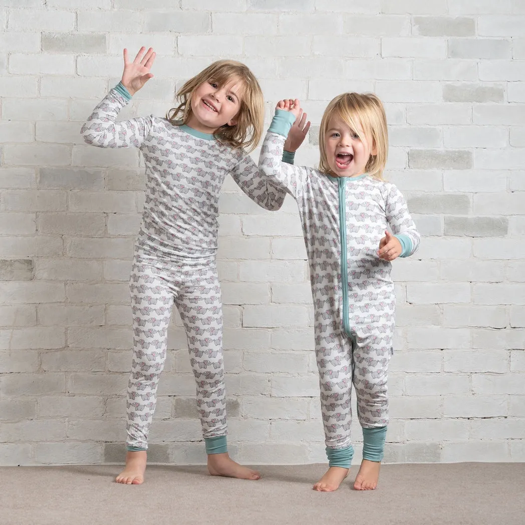 • Elephant Tales • 'Sleep Tight' Two-Piece Bamboo Pajama and Playtime Set