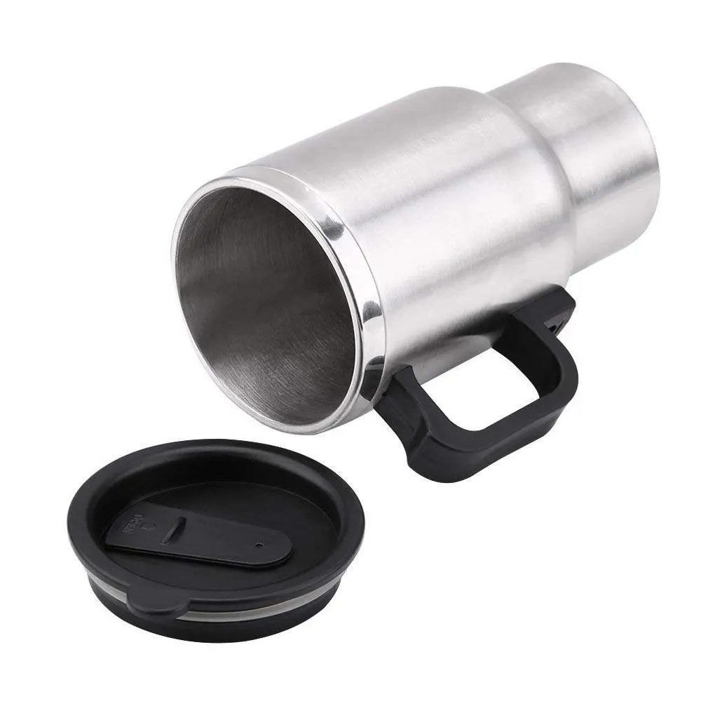 551 -12V Car Charging Electric Kettle Mug (Silver)