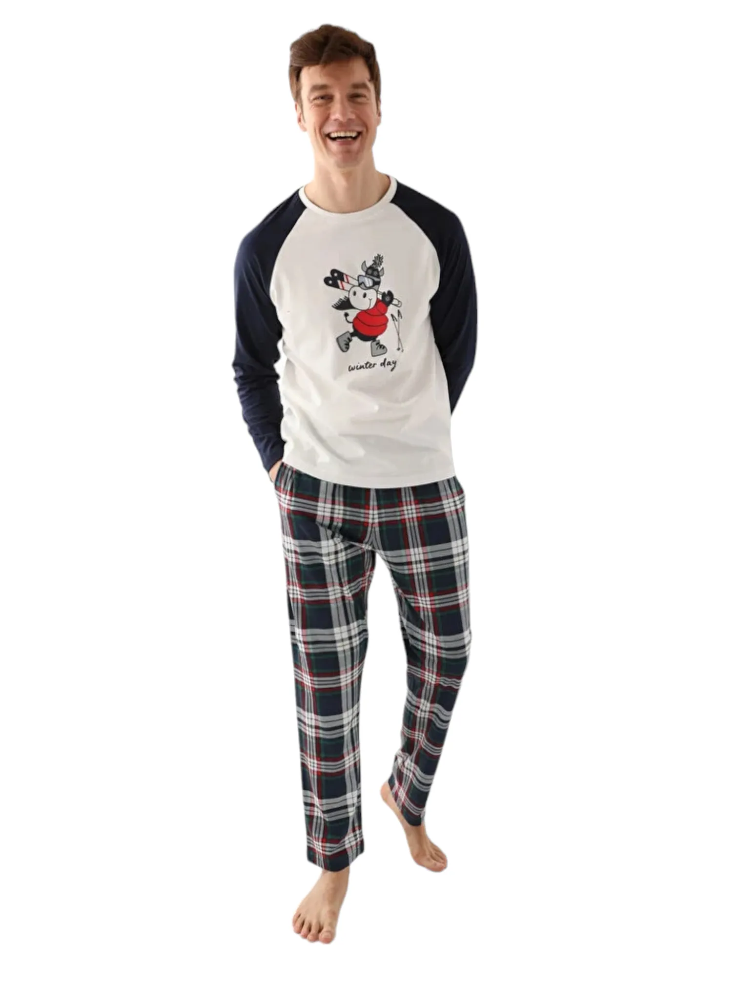 Adult Winter Day Long Sleeve Jammies.