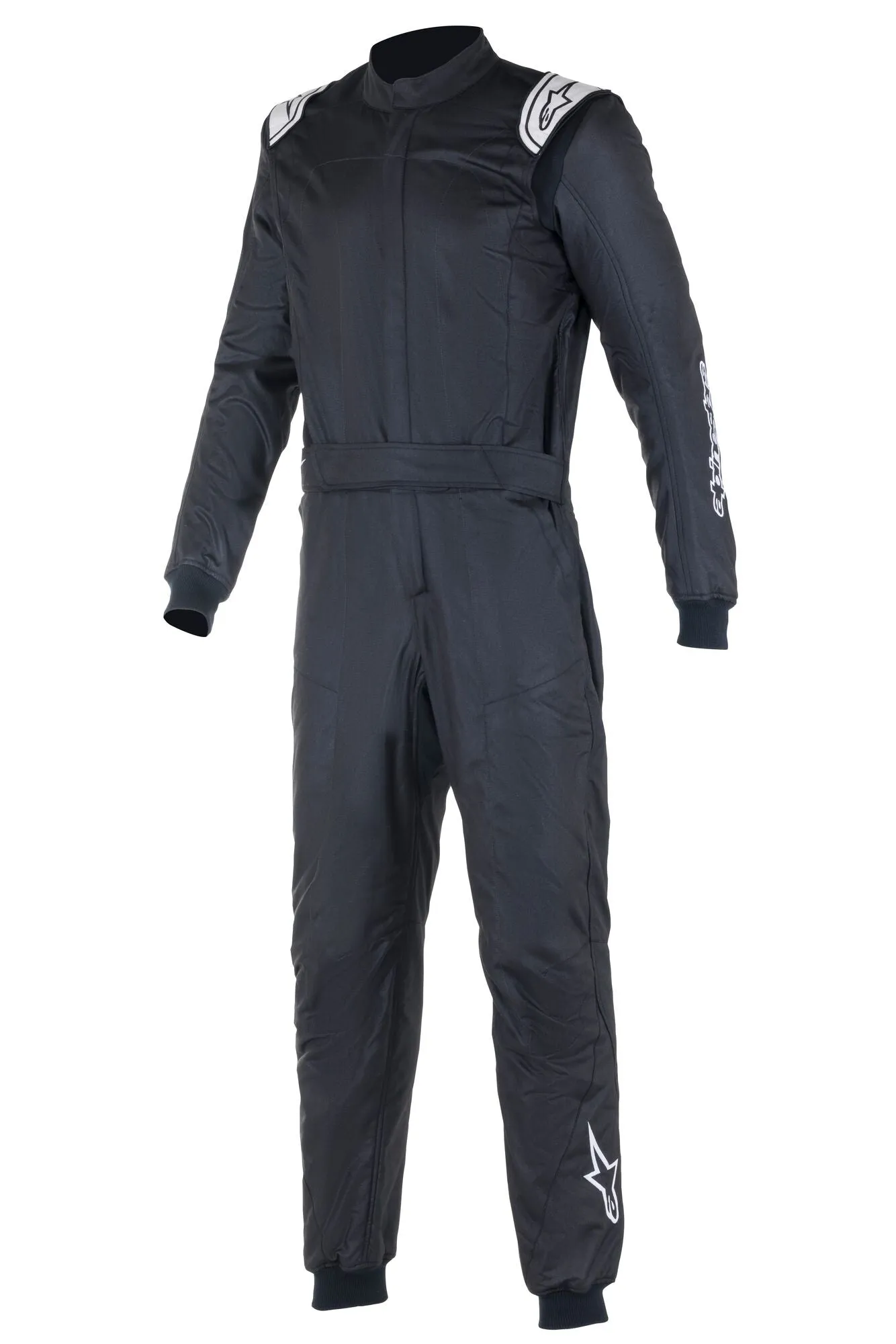 ALPINESTARS 3352722_10_50 ATOM Race suit, FIA 8856-2018, black, Size 50