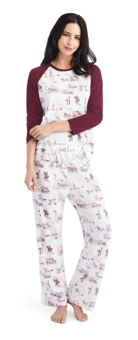 Ariat Women's Pajama Set, Western Toile