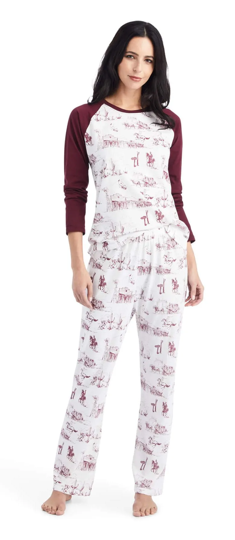 Ariat Women's Pajama Set, Western Toile