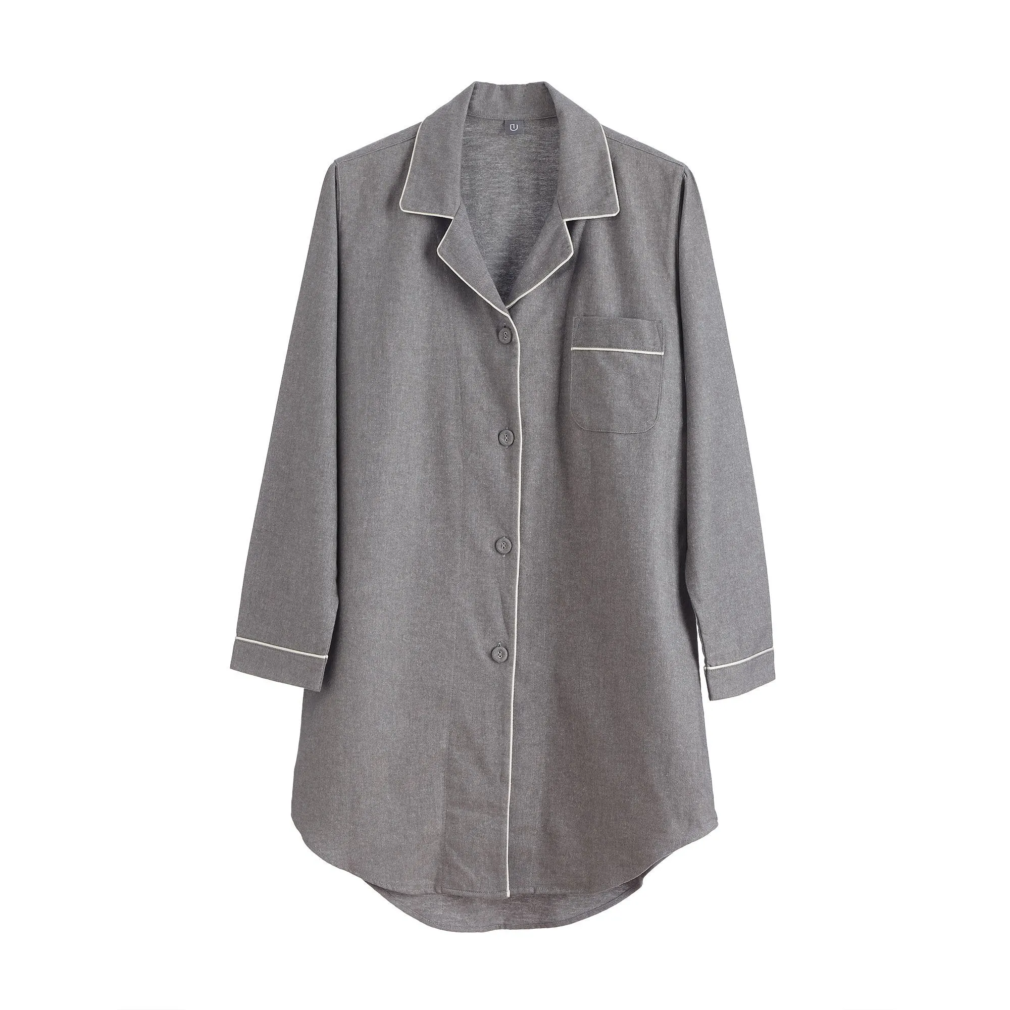 Arove Nightshirt [Stone grey/Natural white]