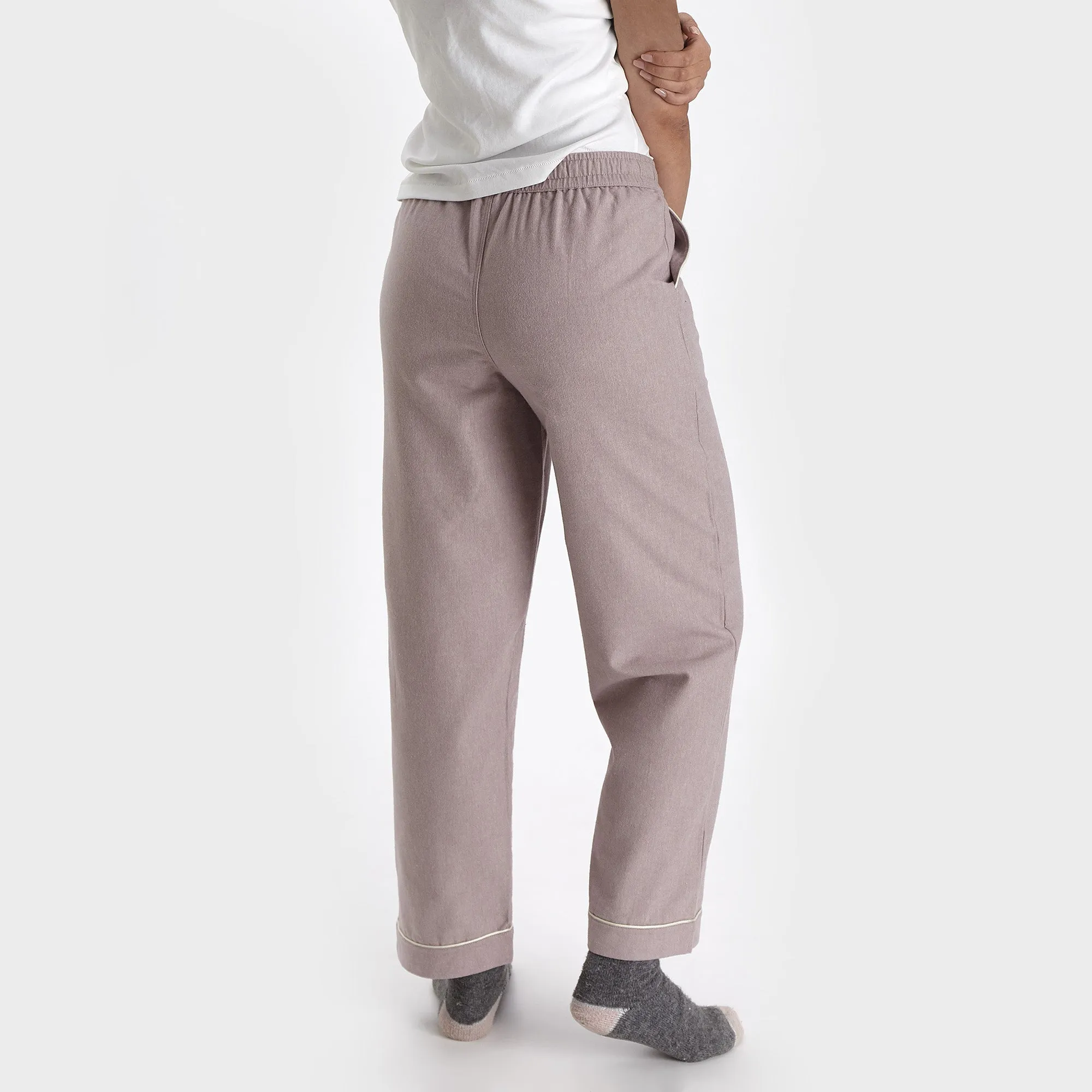 Arove Pyjama Bottoms [Light mauve/Natural white]