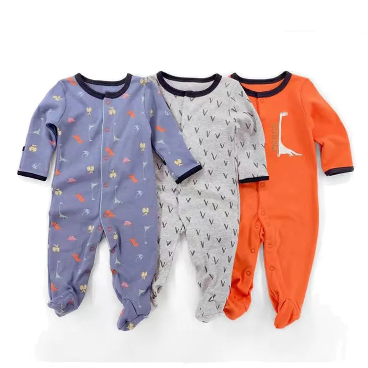 Baby Girls 3-Pack Sleep 'N Play Footies Multi Pack