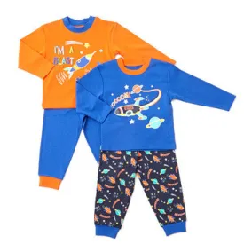 Baby Pyjamas - 2 Pack (Orange)