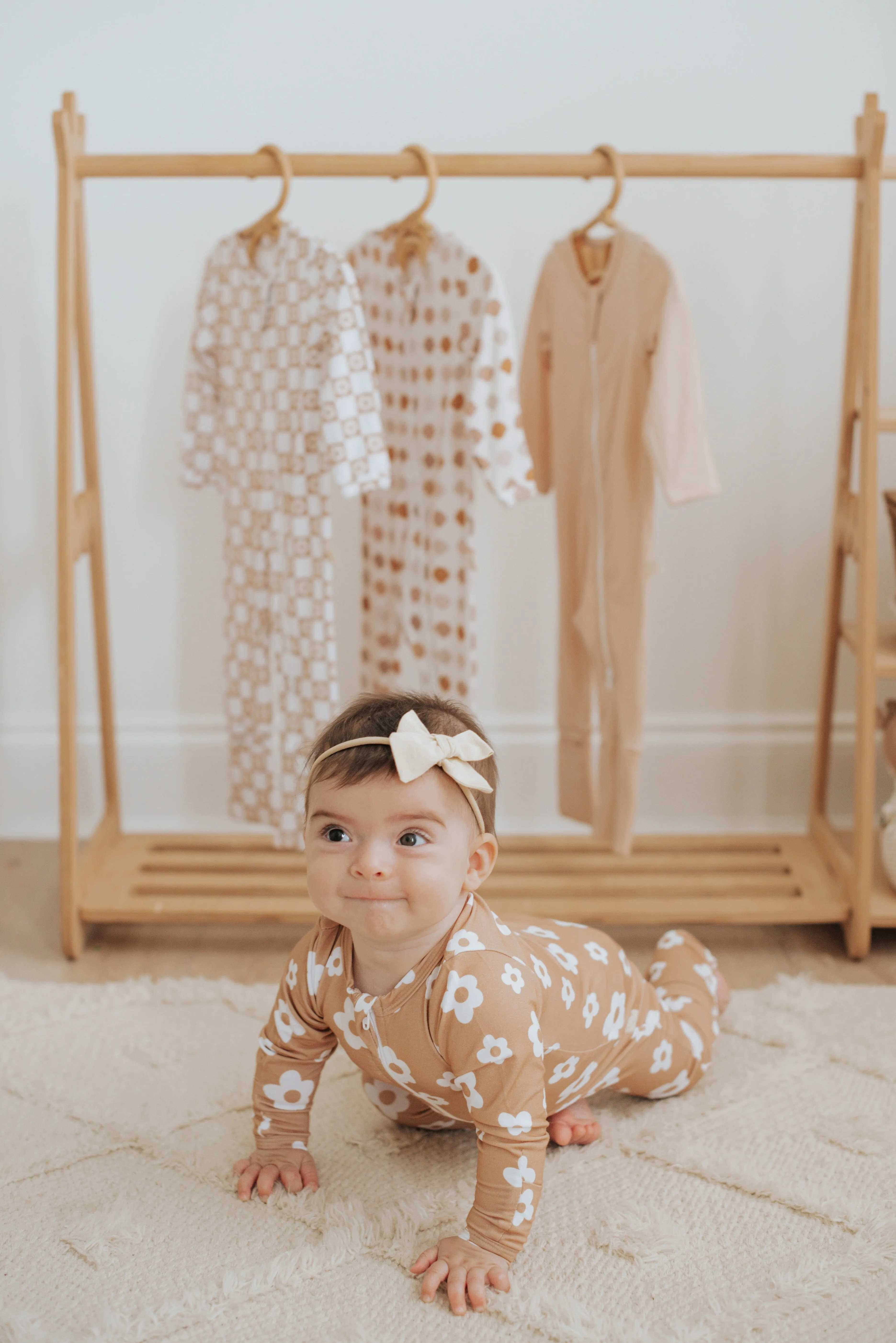 Bamboo Zip Pajamas | Daisies