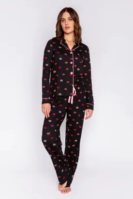 Be Mine PJ Set in Black