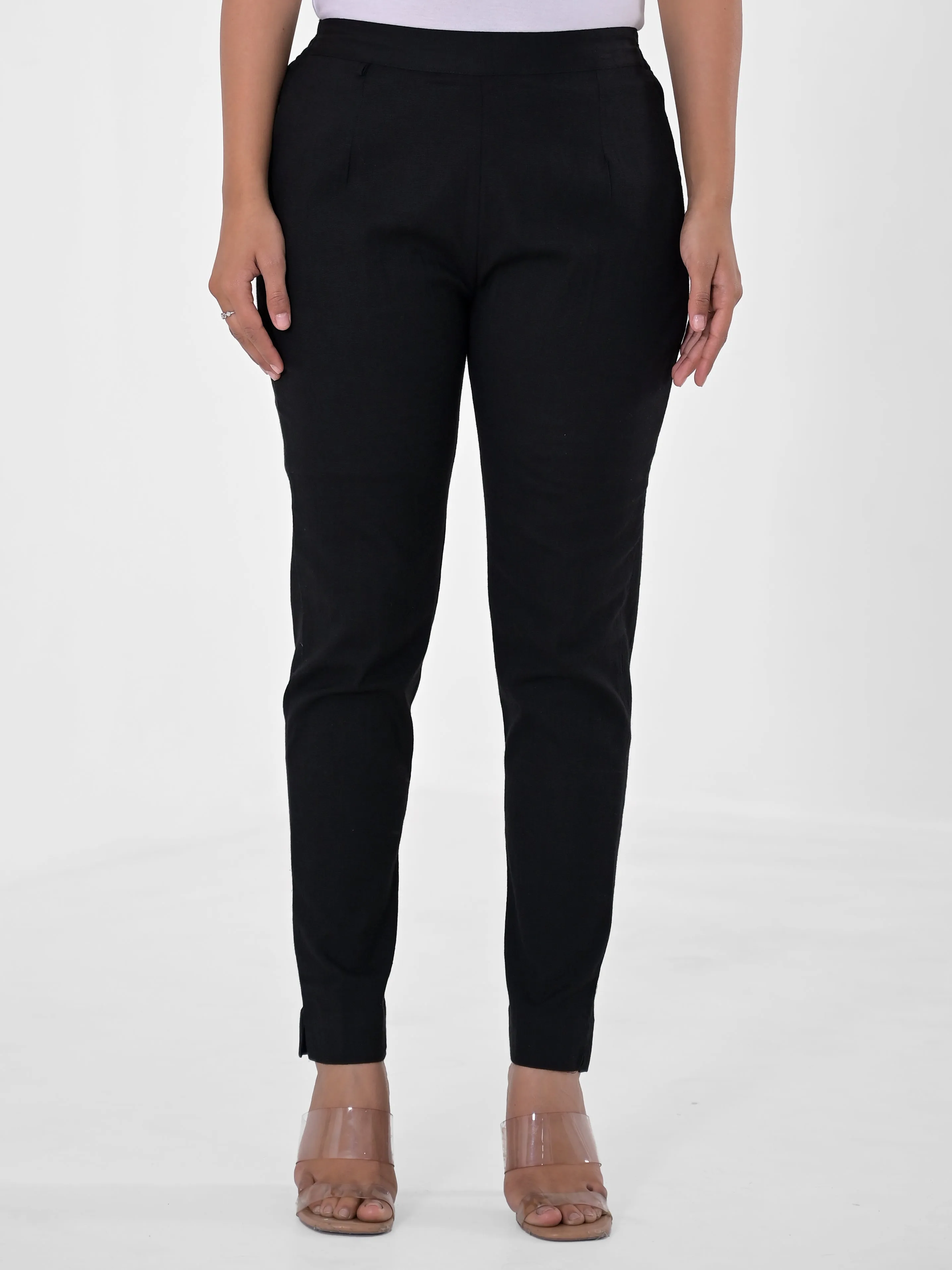 Black 4-Way Stretchable Pants