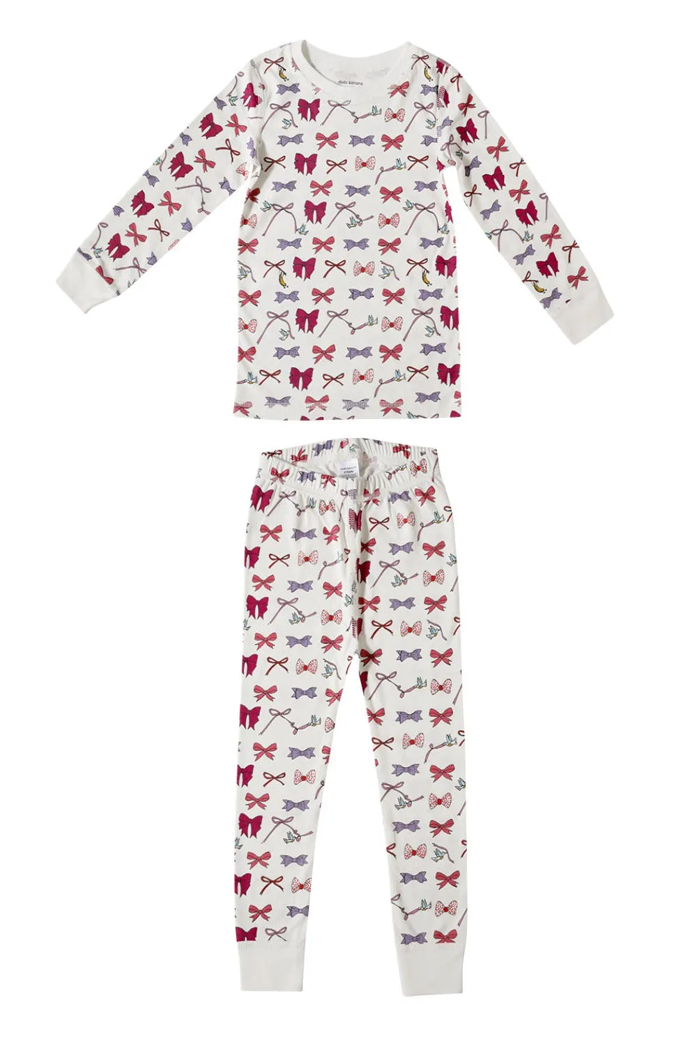 Bows Organic Pima Cotton Pajama Set- 6-12M Only