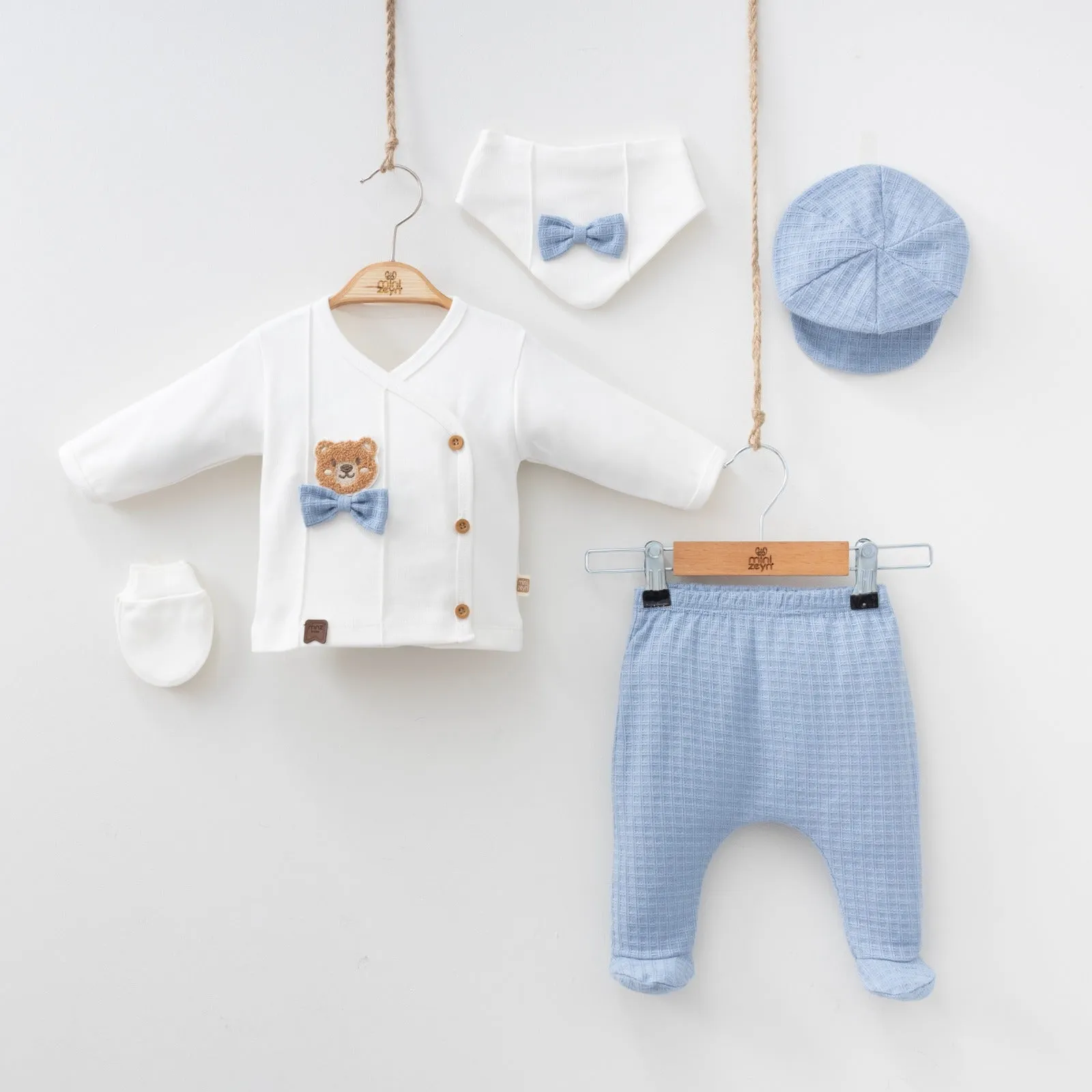 Bowtie Bear Newborn 5PC Set