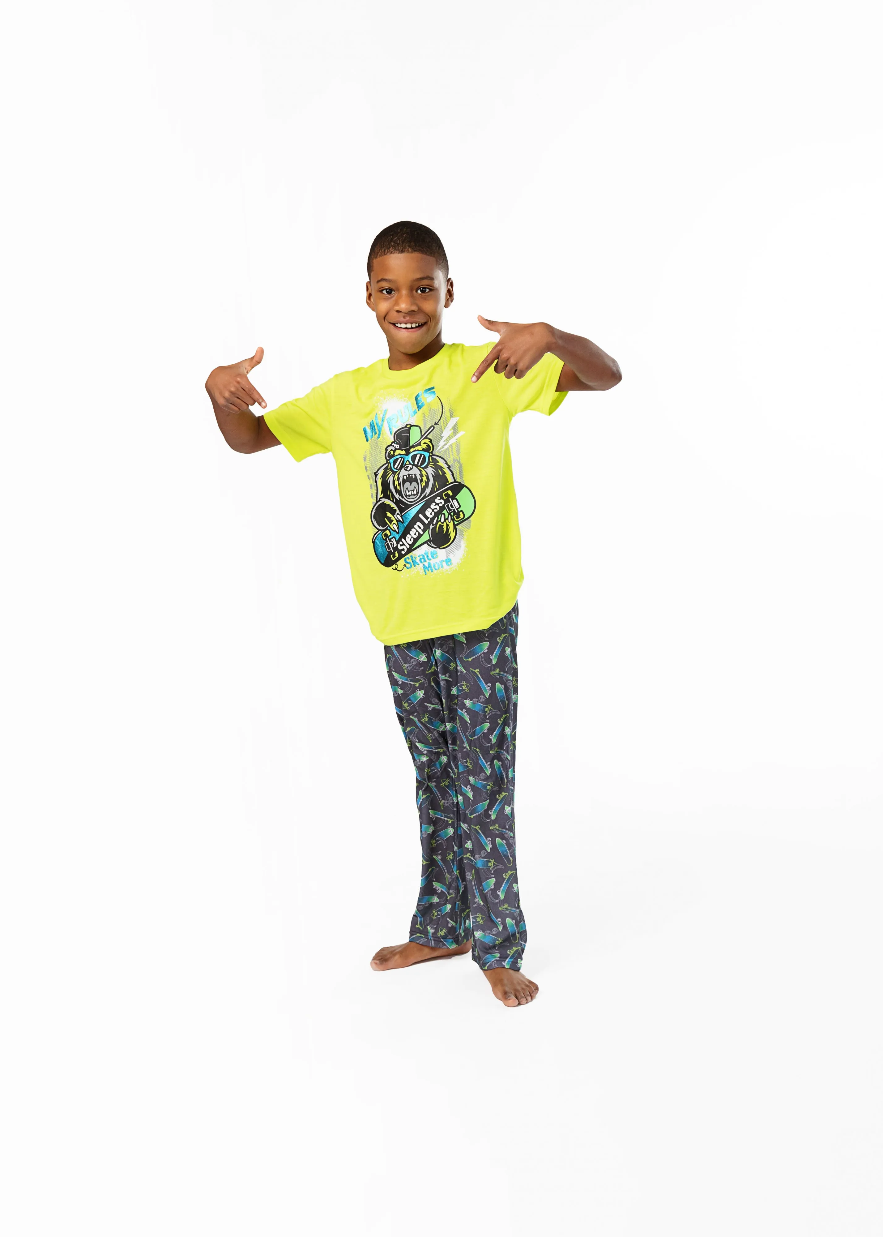 Boys My Rules 2-Piece Pajama Sleep Pants Set