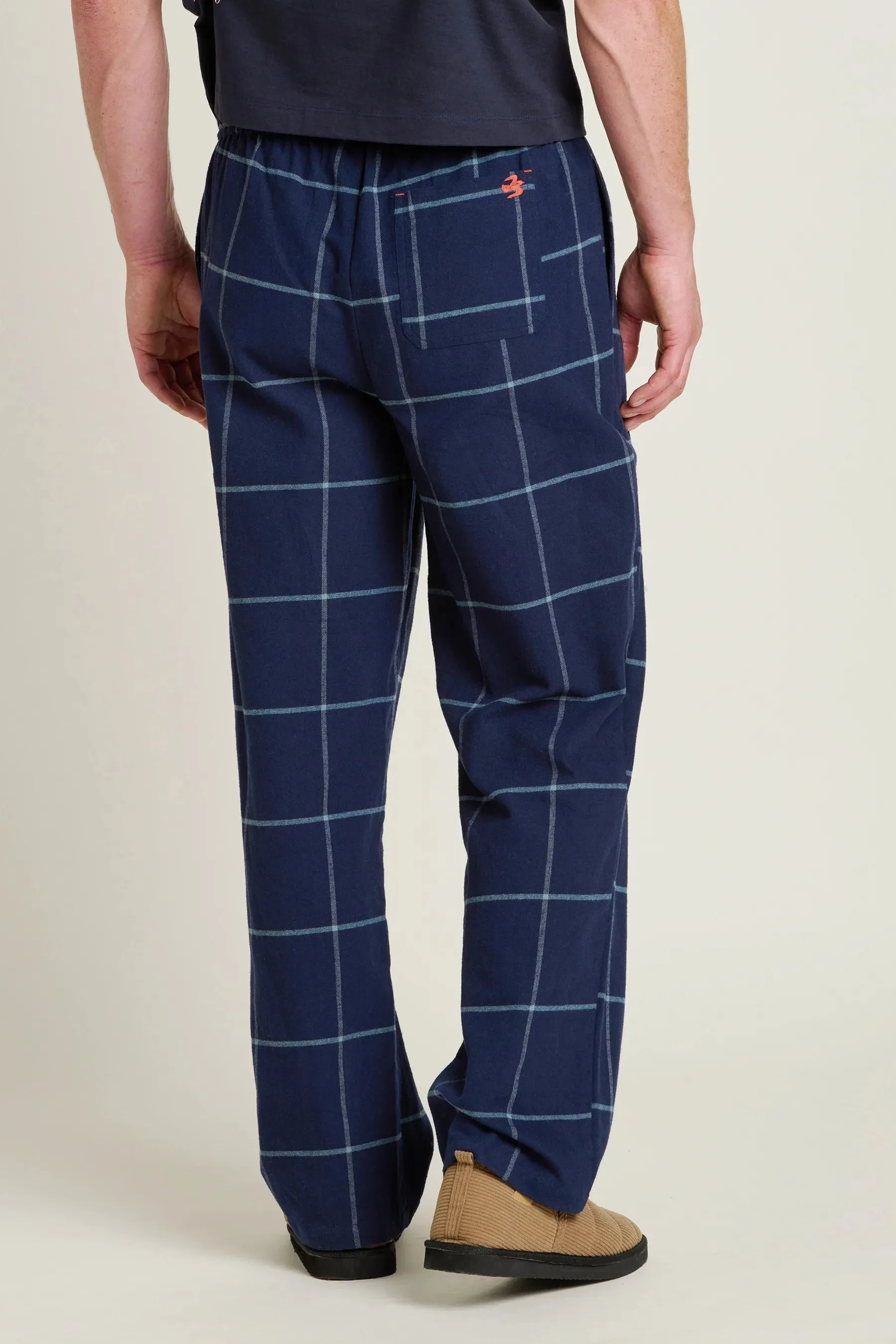 Brakeburn 34 Navy Check Pajama Bottoms