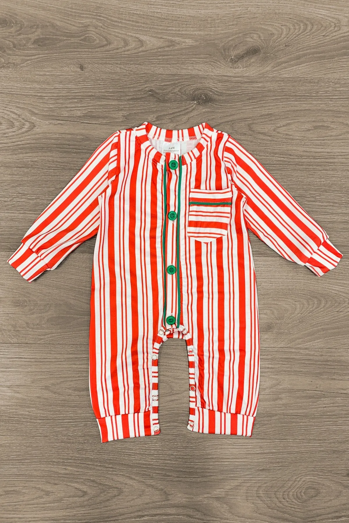 Candy Cane Stripe Family Pajamas - AND PET BANDANA!