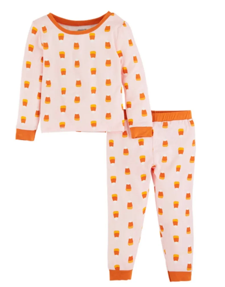 Candy Corn Glow PJ Set/Mud Pie