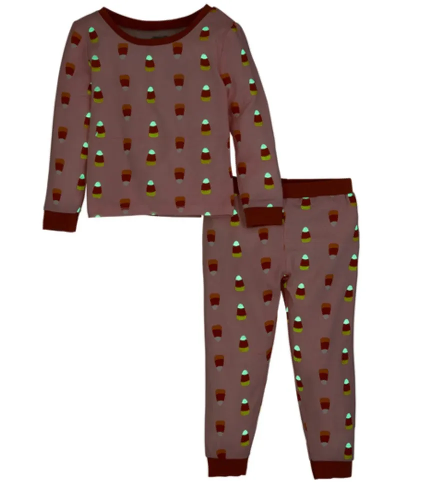 Candy Corn Glow PJ Set/Mud Pie