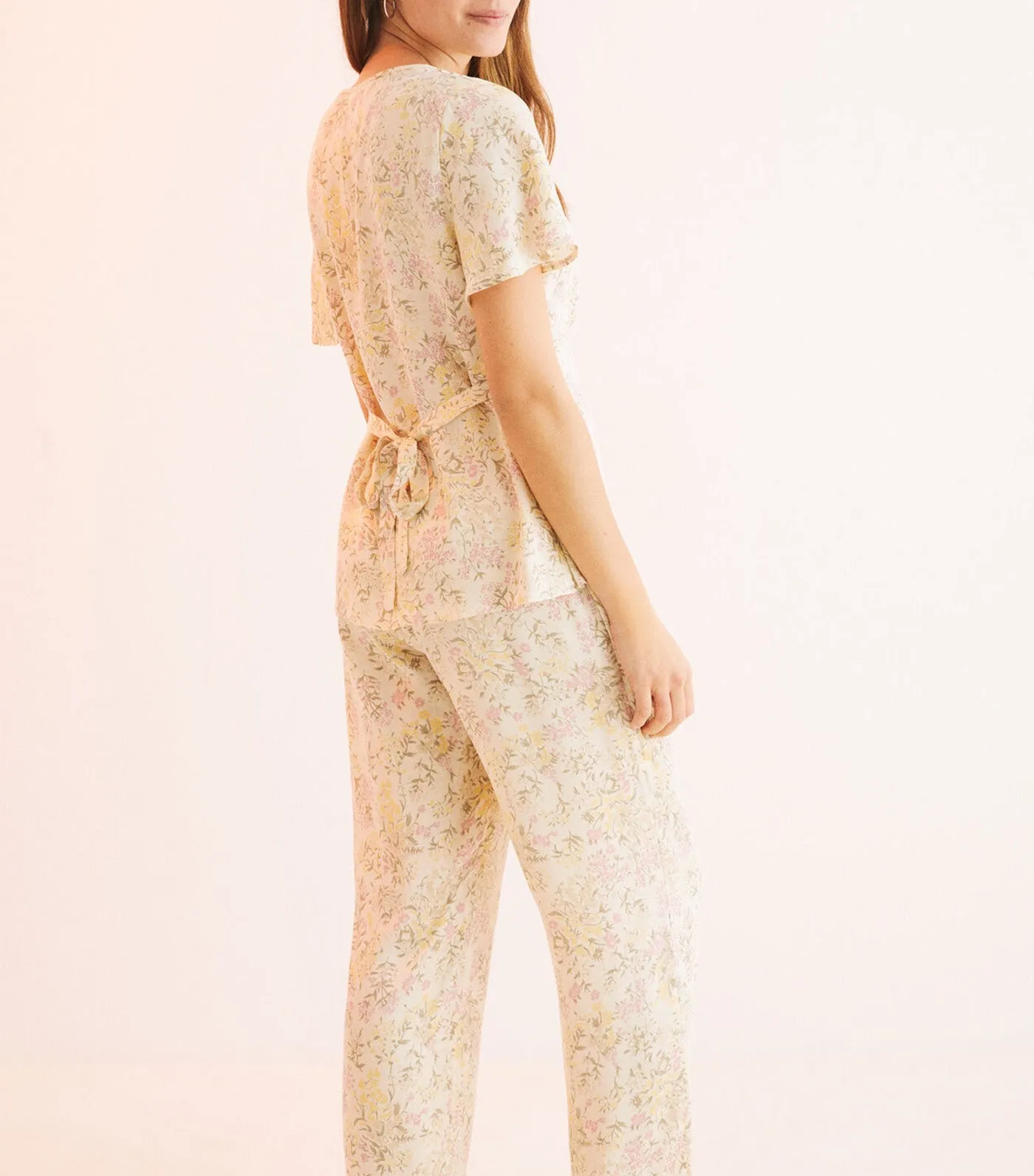 Capri Floral Pajamas Yellow