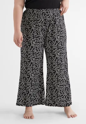 Cecilia Fun Printed Soft Ribbed Pants