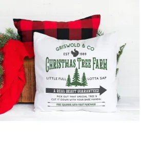 Christmas vacation throw pillow cover griswold christmas tree farm throw pillow