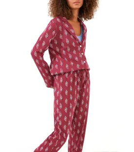 Classic Printed Pajamas Wine