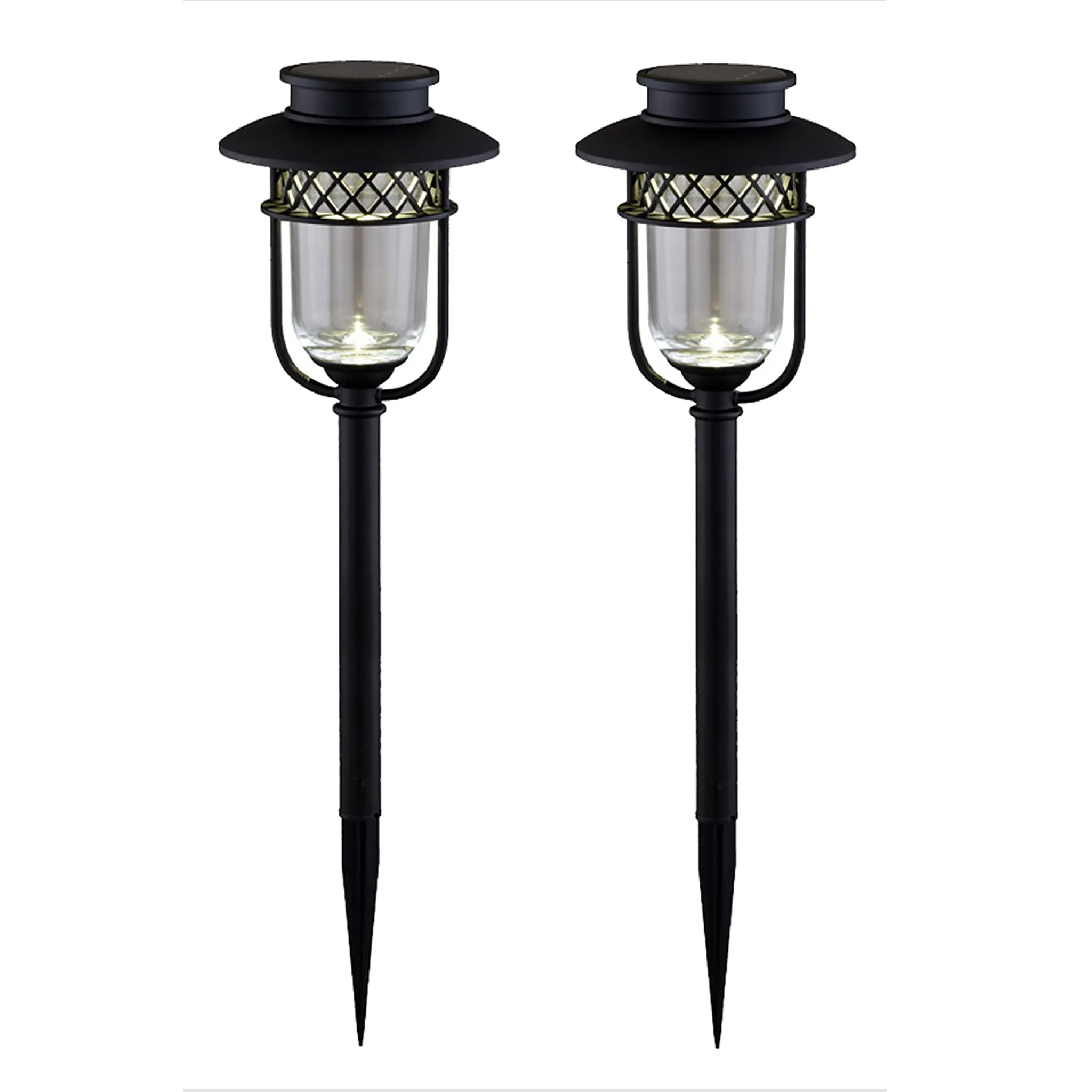 Classy Caps Black Stainless Steel Landscape, Path & Garden Light - 2 Pk GL1101