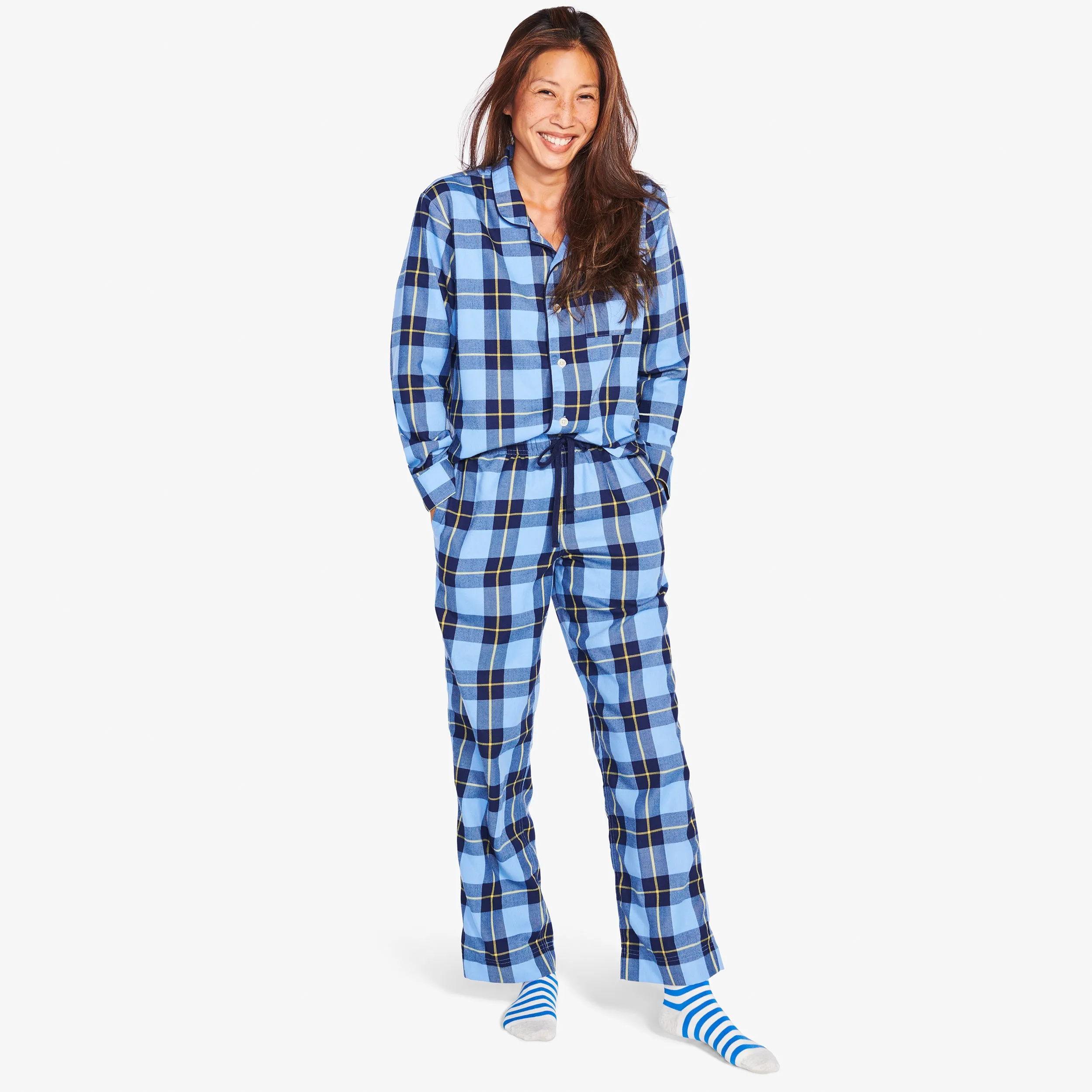 Clearance grown-ups plaid pj set (unisex fit)