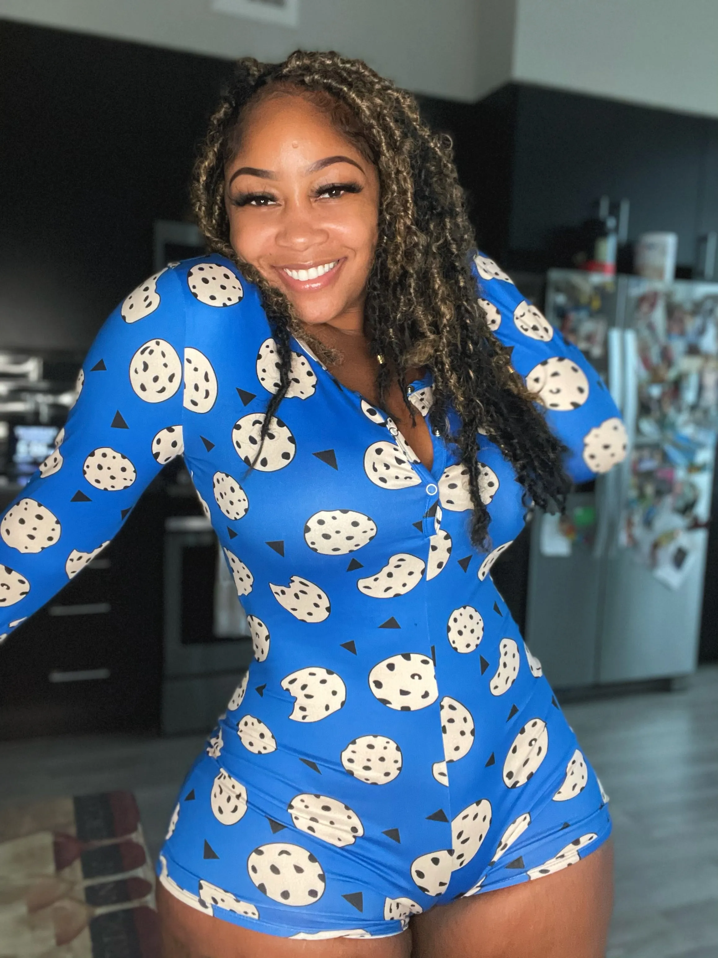 Cookie Monster Shorts onesie