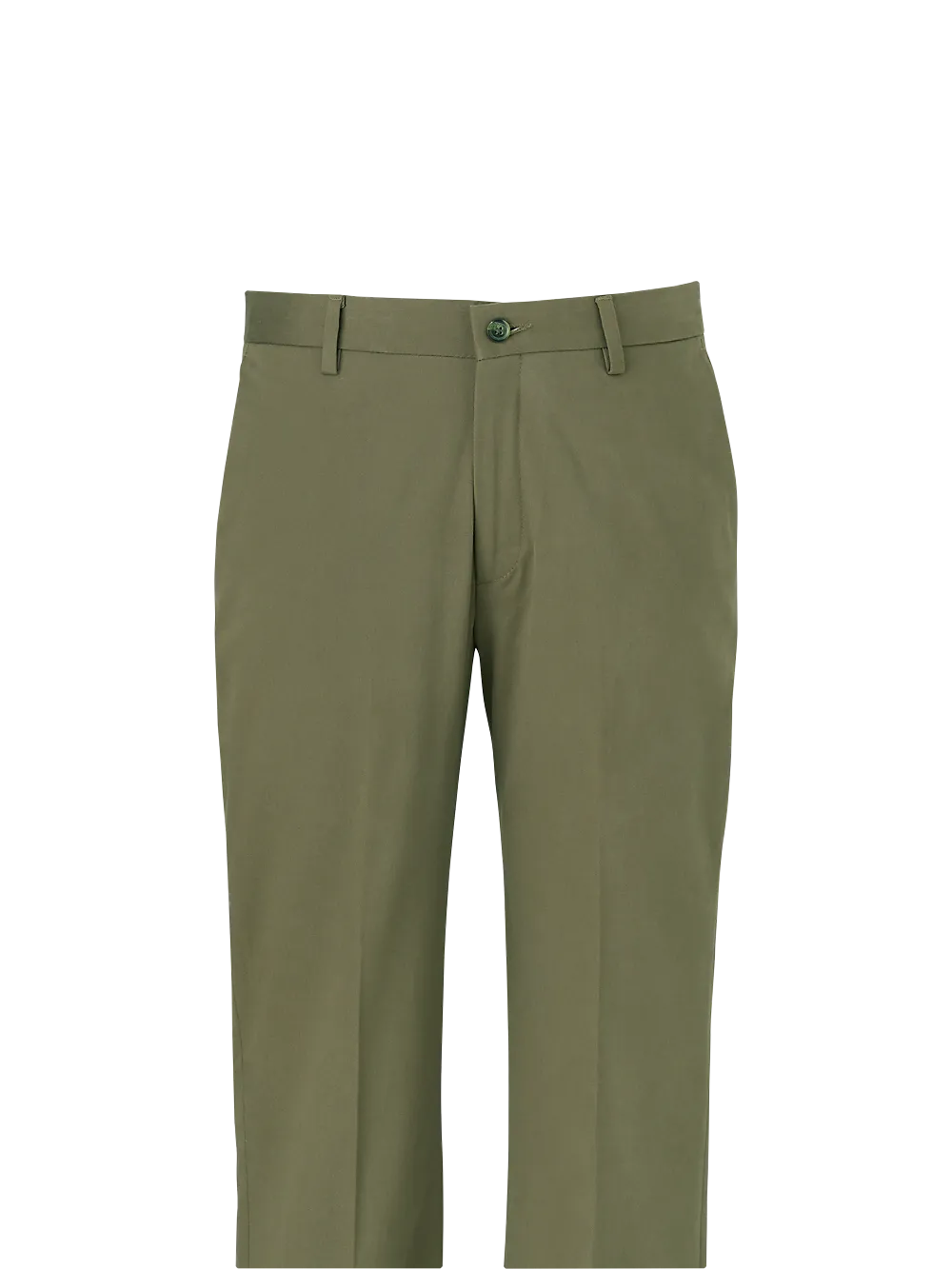 Cotton Stretch Twill Pants - Olive