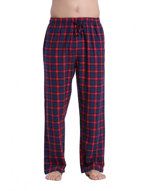 CYZ Men's 100% Cotton Super Soft Flannel Plaid Pajama Pants