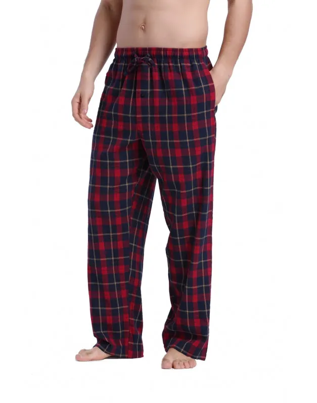 CYZ Men's 100% Cotton Super Soft Flannel Plaid Pajama Pants