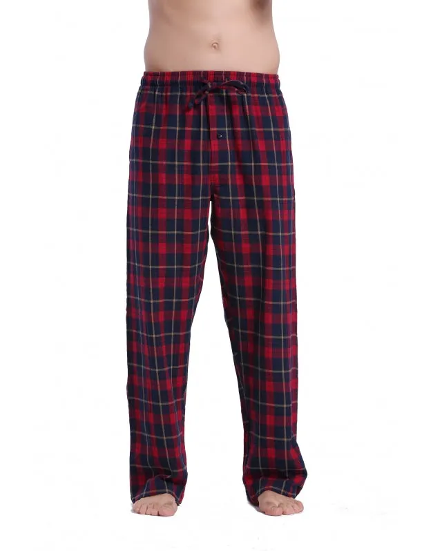 CYZ Men's 100% Cotton Super Soft Flannel Plaid Pajama Pants