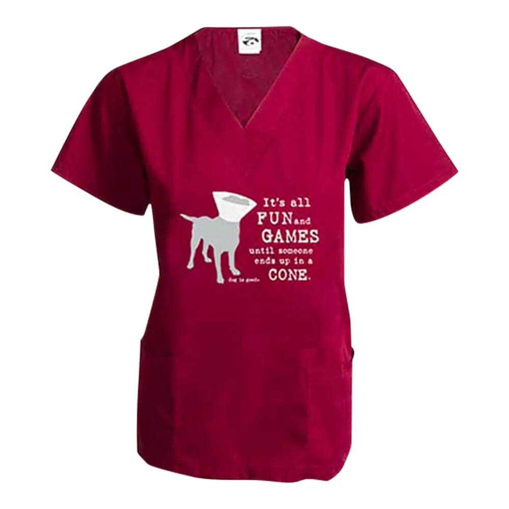 Dog is Good Scrub Top, Fun and Games