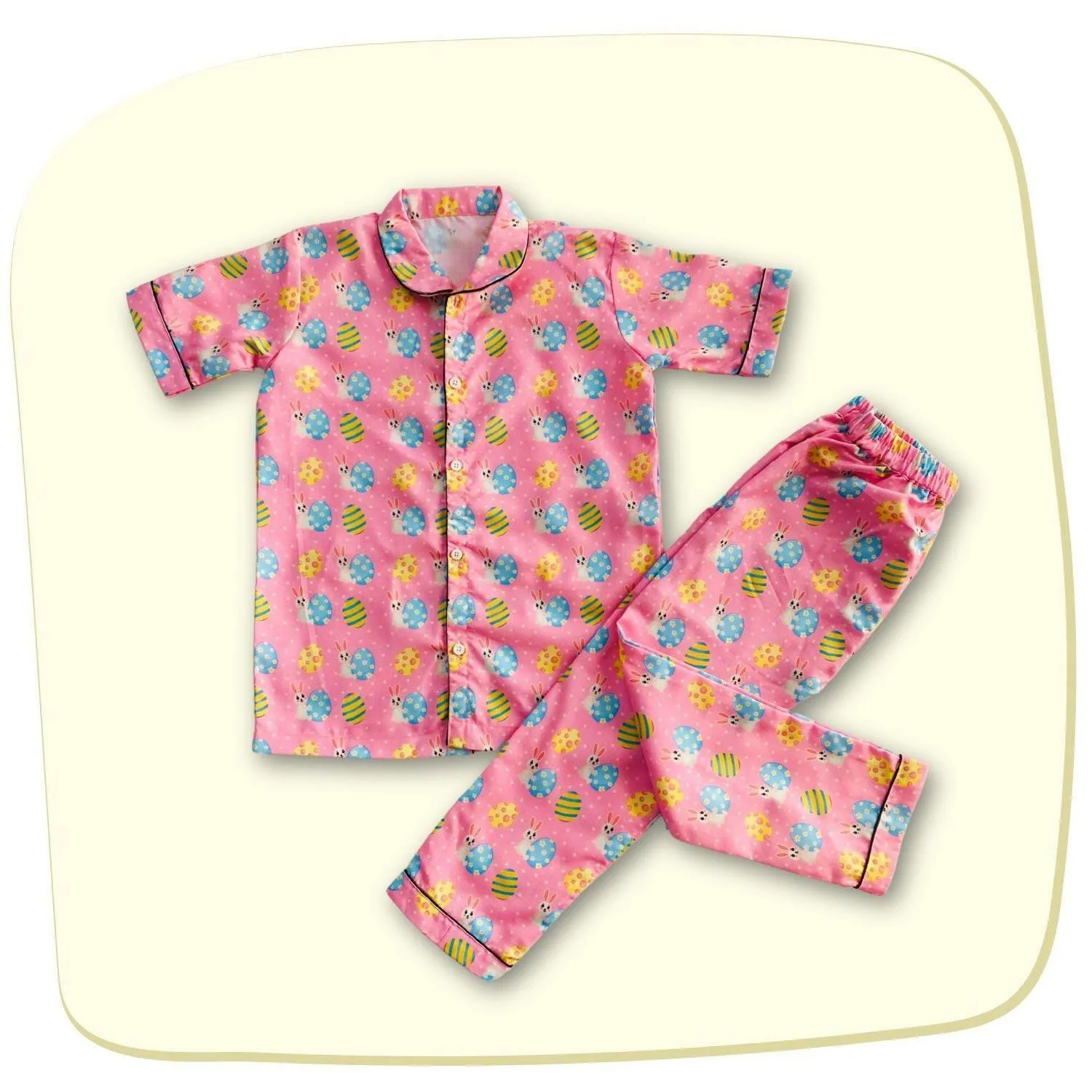 Easter Egg Pink Pajama Set