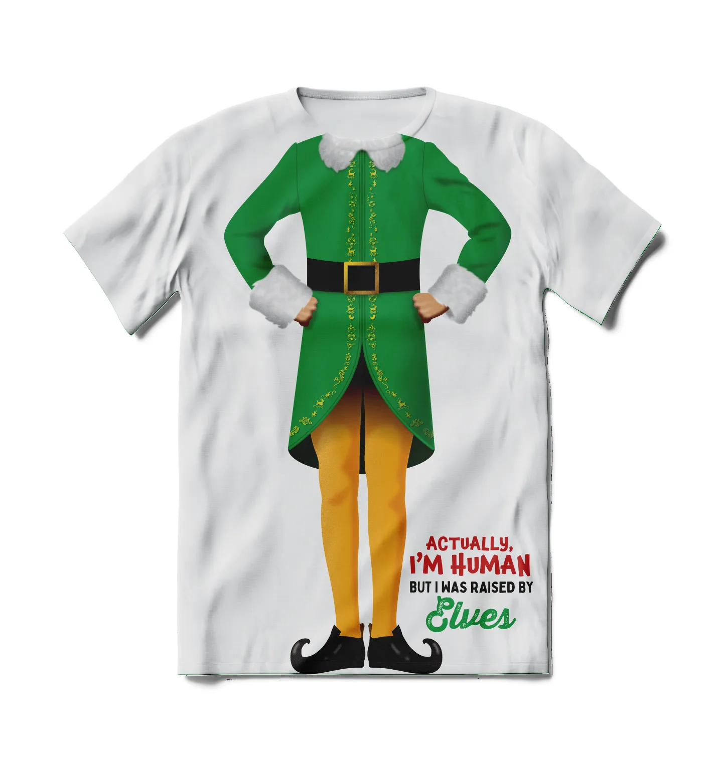 Elf Movie Pajama Set – Sleep Shirt & Pajama Pants (Green)