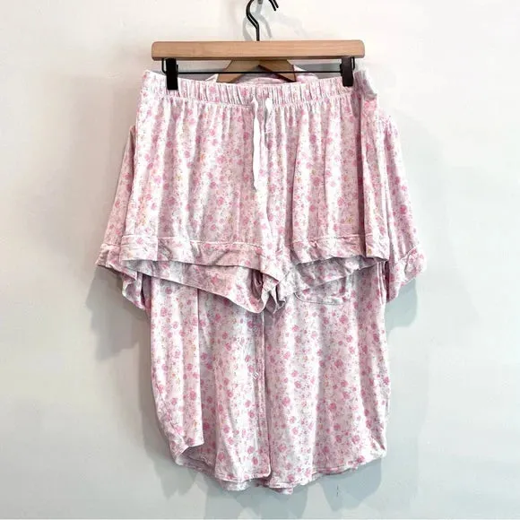 Floral Jersey Pajama Set