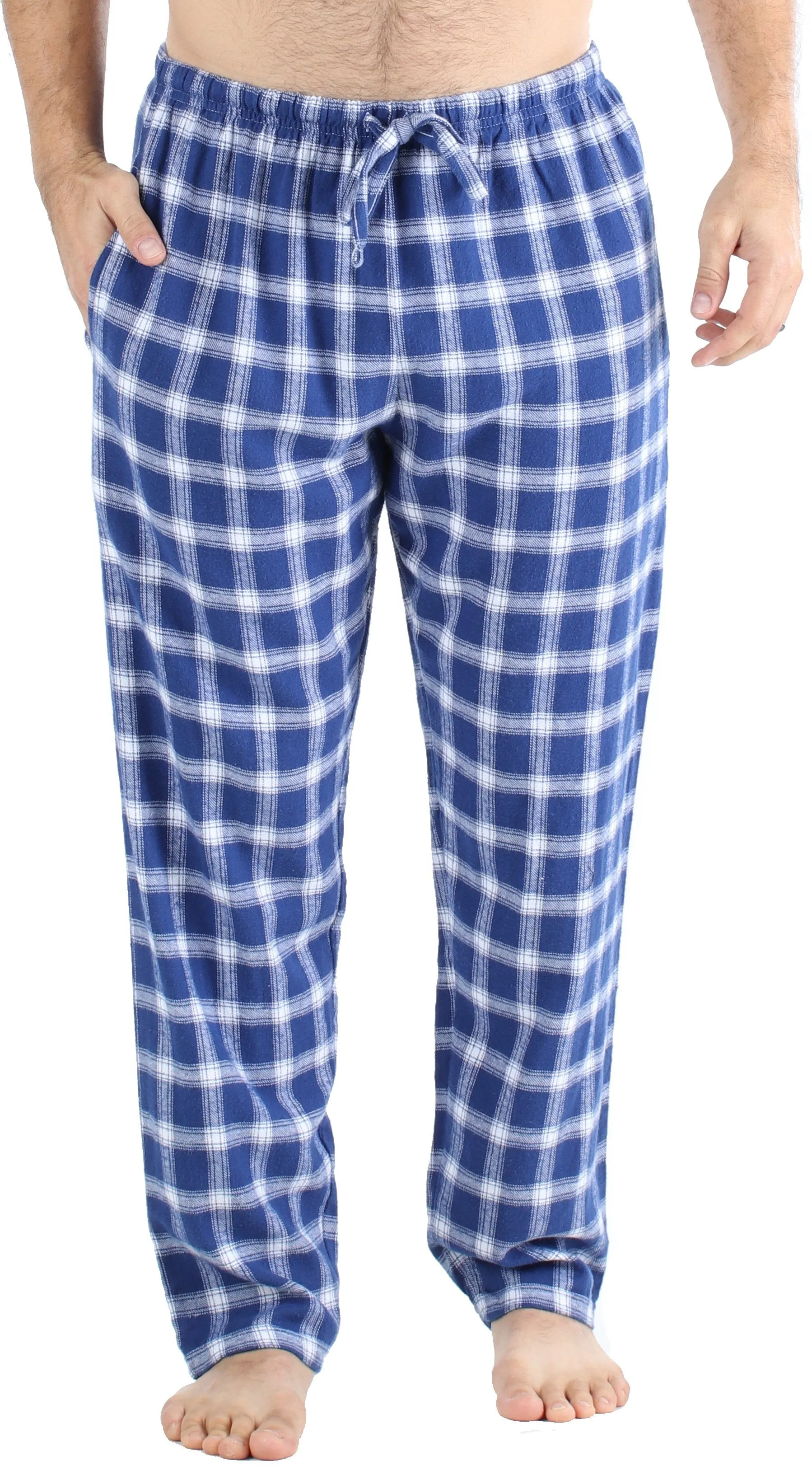 Frankie & Johnny Men’s Cotton Flannel Plaid Pajama Sleep Pants