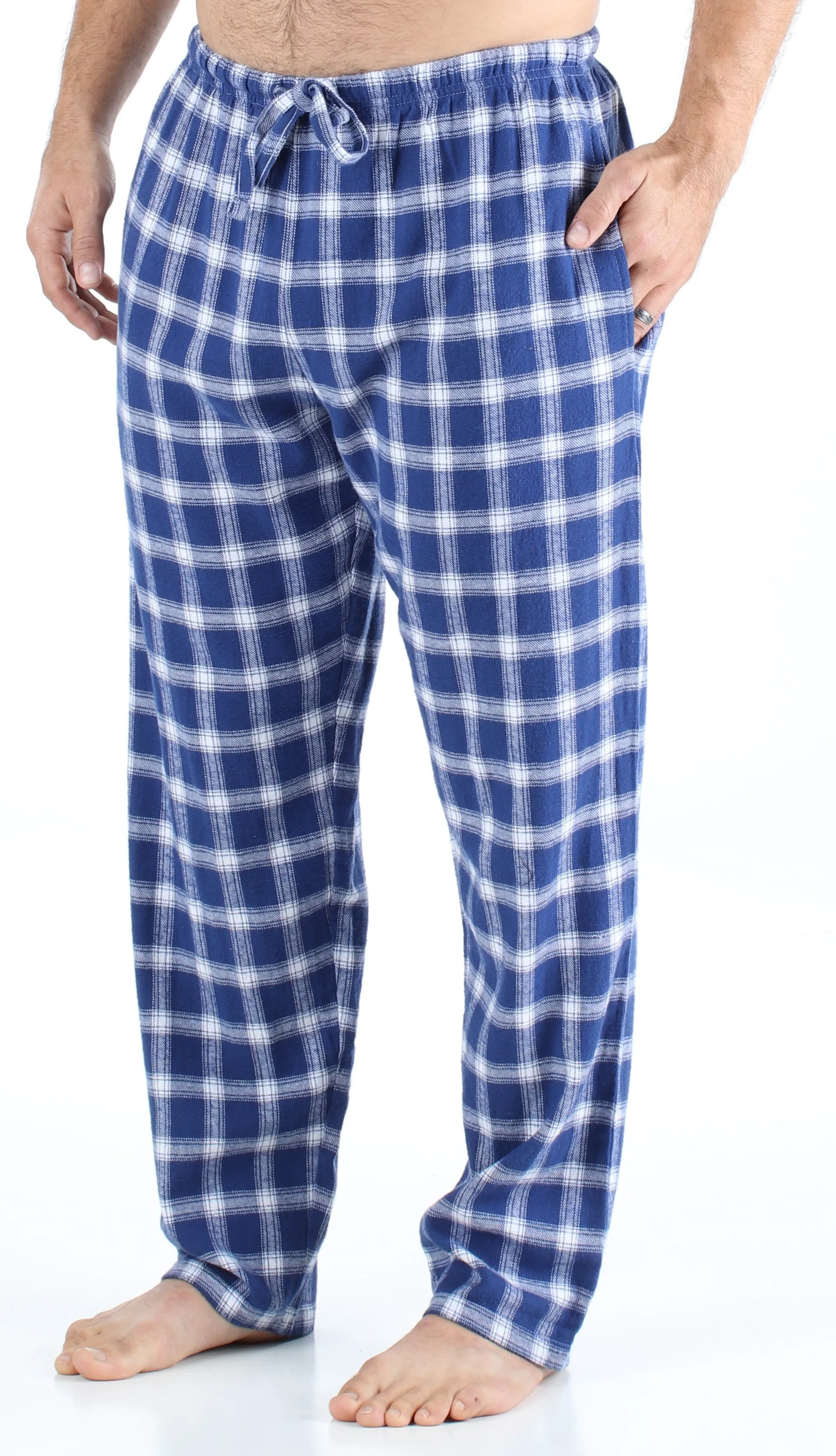 Frankie & Johnny Men’s Cotton Flannel Plaid Pajama Sleep Pants