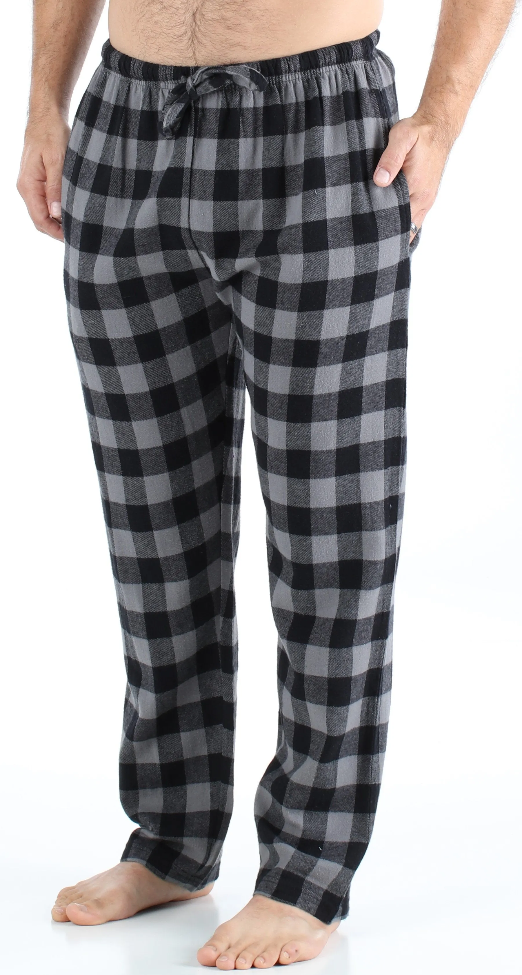 Frankie & Johnny Men’s Cotton Flannel Plaid Pajama Sleep Pants