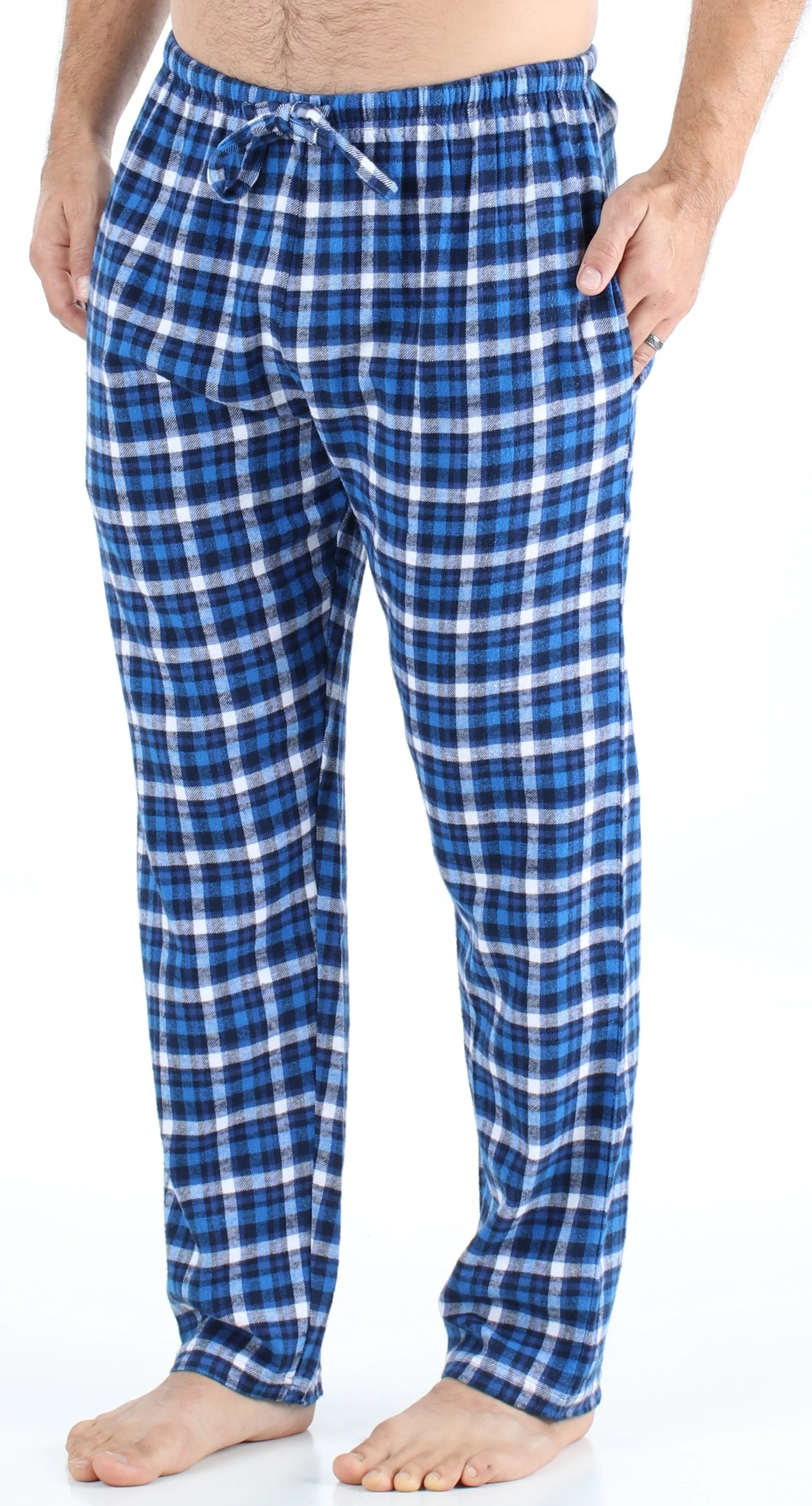 Frankie & Johnny Men’s Cotton Flannel Plaid Pajama Sleep Pants