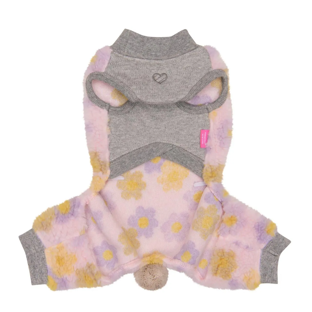 gigi jumper fleece onesie - pink