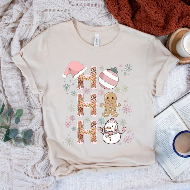 Gingerbread Ho Ho Ho Graphic Tee