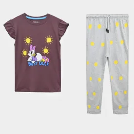 Girls Soft Cotton Graphic Fill Suit