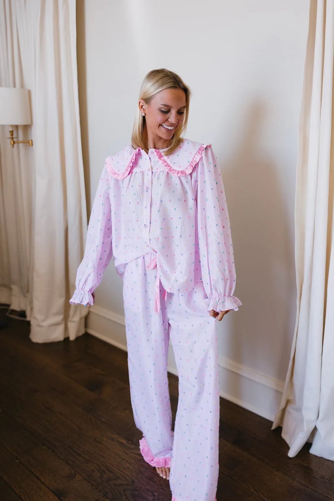 Having Fun Pajama Set - Pink