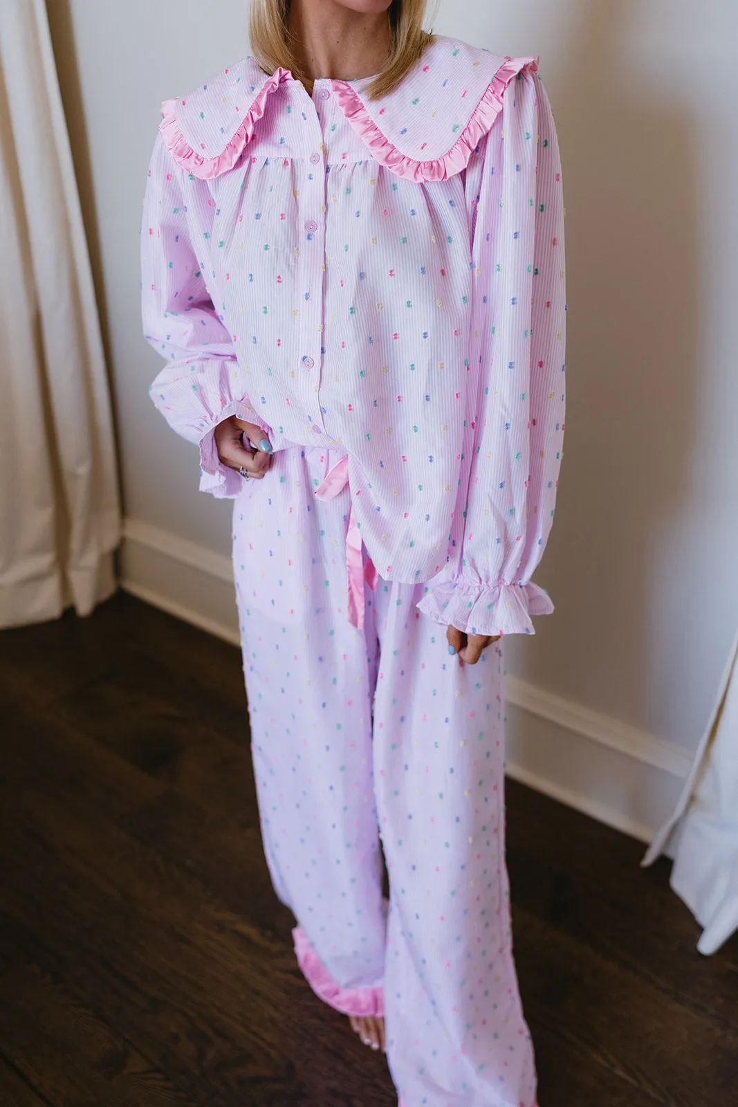 Having Fun Pajama Set - Pink