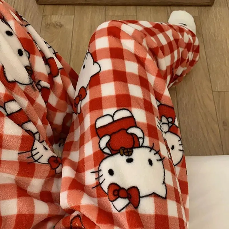 Hello Kitty Fuzzy Pajama Pants