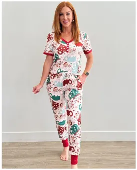 Hot Cocoa  Short Sleeve Pajamas