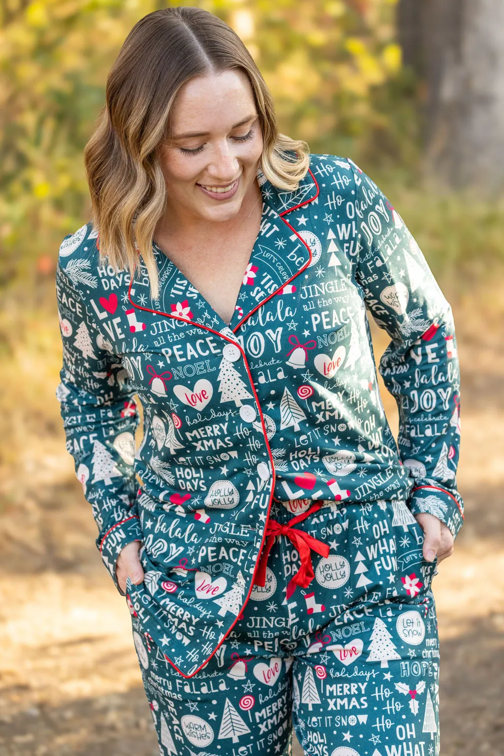 IN STOCK Evergreen Christmas Pajama Set