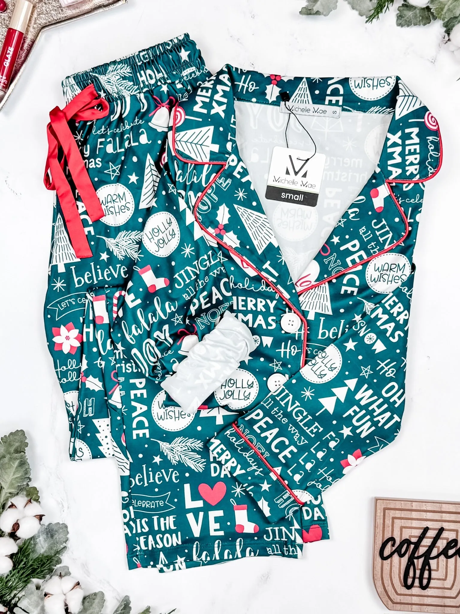 IN STOCK Evergreen Christmas Pajama Set