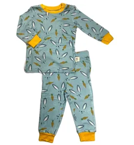 Kozi & Co Hello Bunny L/S Pajama Set with Pants